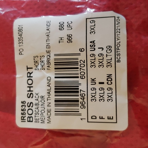 ADIDAS Badge of Sport Shorts in Better Scarlet/Black Size 3XL 9 inch Inseam - Picture 3 of 7